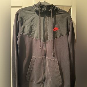 Nike tech sweater zip up w hoodie